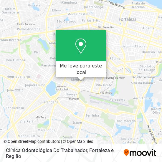 Clínica Odontológica Do Trabalhador mapa