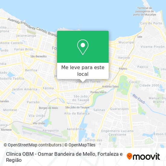 Clínica OBM - Osmar Bandeira de Mello mapa