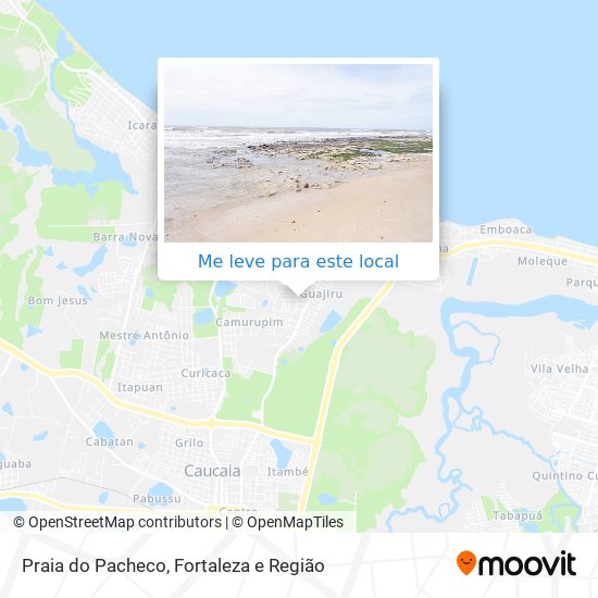 Praia do Pacheco mapa