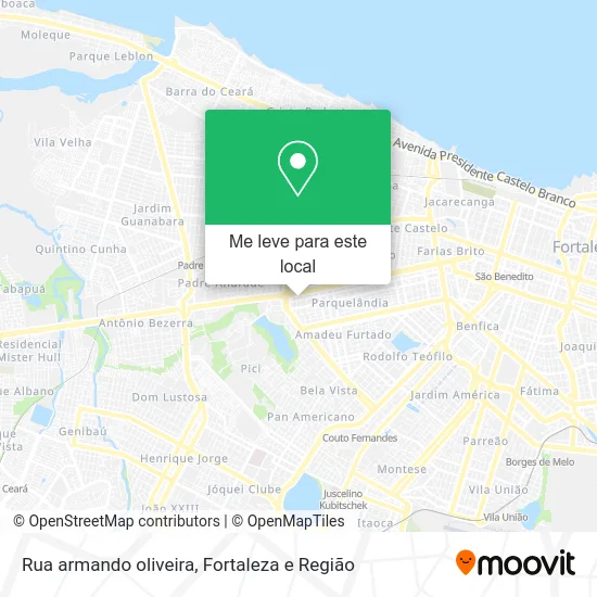 Rua armando oliveira mapa