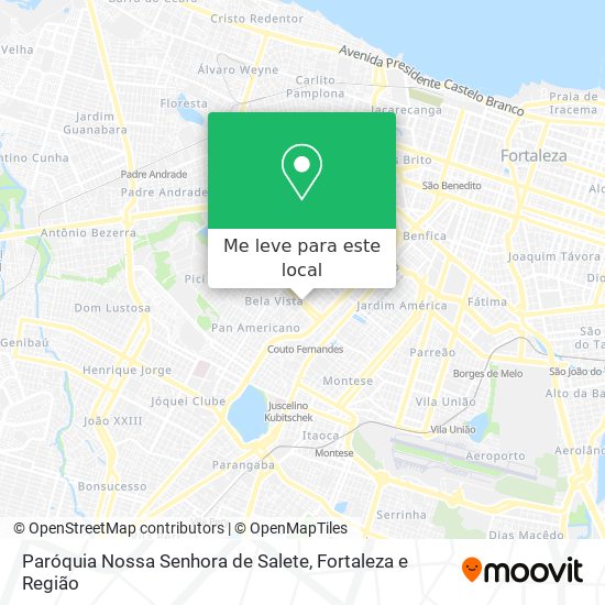 Paróquia Nossa Senhora de Salete mapa