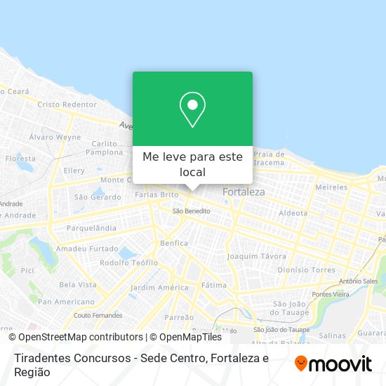 Tiradentes Concursos - Sede Centro mapa