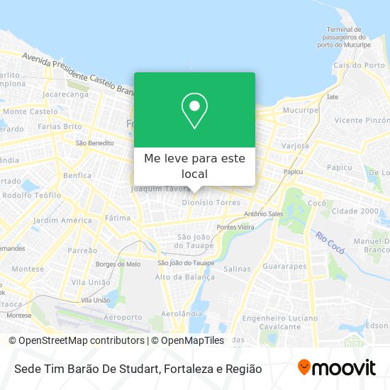 Sede Tim Barão De Studart mapa