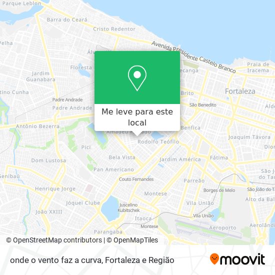 onde o vento faz a curva mapa