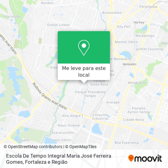 Escola De Tempo Integral Maria José Ferreira Gomes mapa