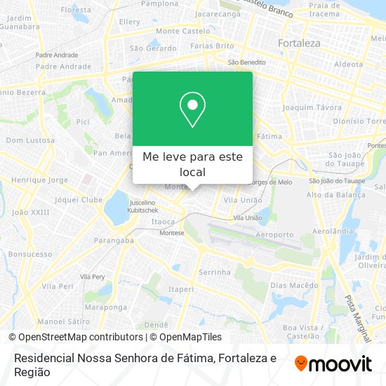 Residencial Nossa Senhora de Fátima mapa