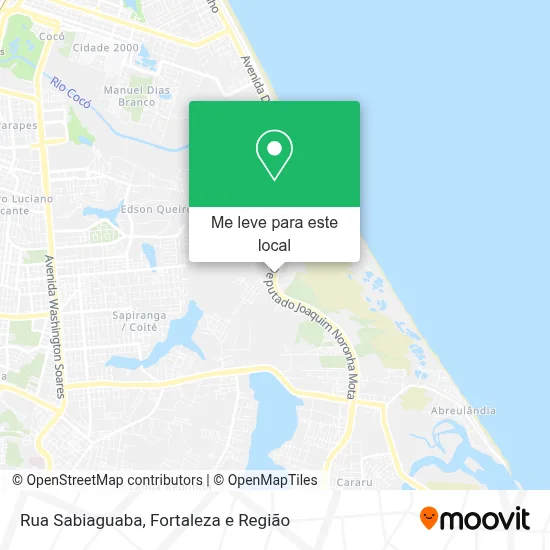 Rua Sabiaguaba mapa