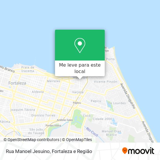 Rua Manoel Jesuino mapa