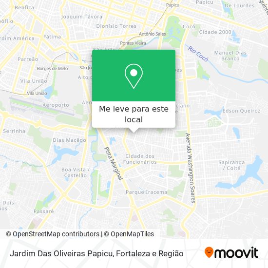 Jardim Das Oliveiras Papicu mapa