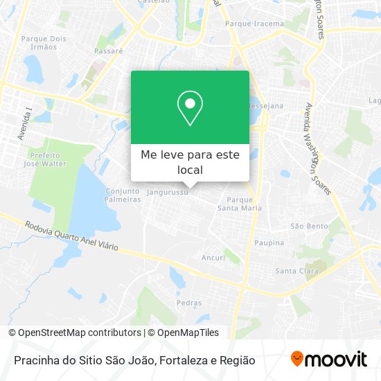 Pracinha do Sitio São João mapa