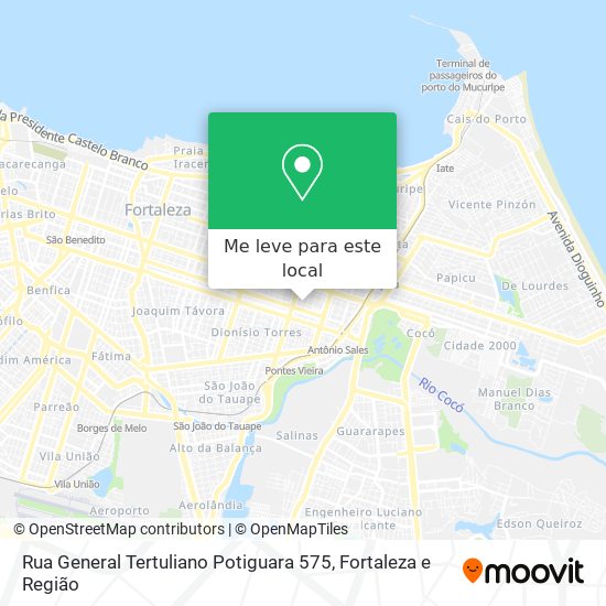 Rua General Tertuliano Potiguara 575 mapa