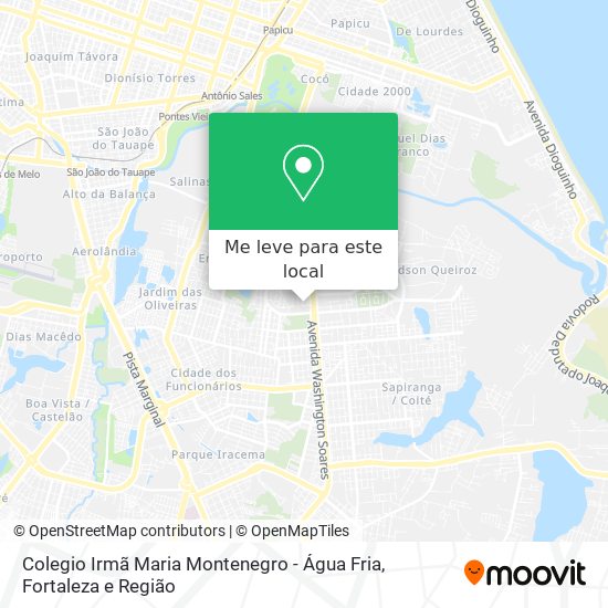 Colegio Irmã Maria Montenegro - Água Fria mapa