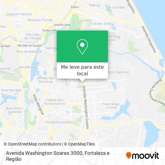 Avenida Washington Soares 3000 mapa