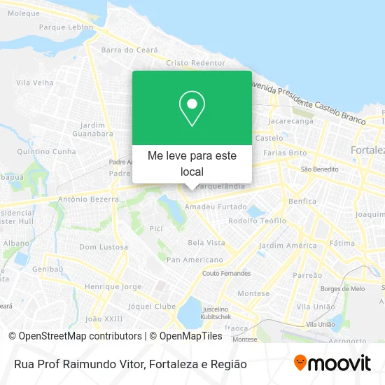 Rua Prof Raimundo Vitor mapa