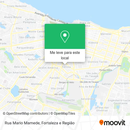 Rua Mario Mamede mapa