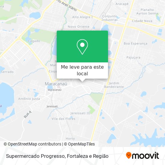 Supermercado Progresso mapa