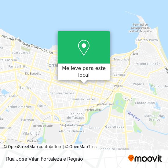 Rua José Vilar mapa