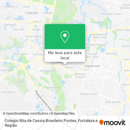 Colegio Rita de Cassia Brasileiro Pontes mapa