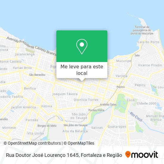 Rua Doutor José Lourenço 1645 mapa