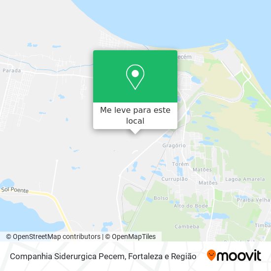 Companhia Siderurgica Pecem mapa