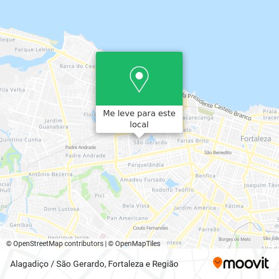 Alagadiço / São Gerardo mapa