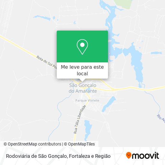 Rodoviária de São Gonçalo mapa
