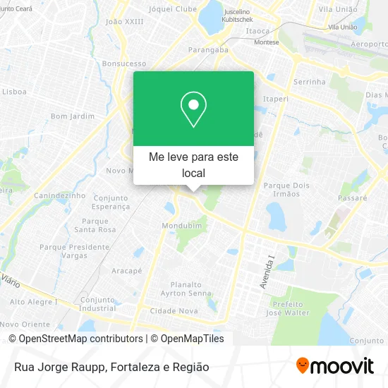 Rua Jorge Raupp mapa