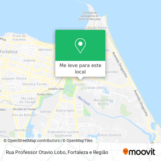 Rua Professor Otavio Lobo mapa