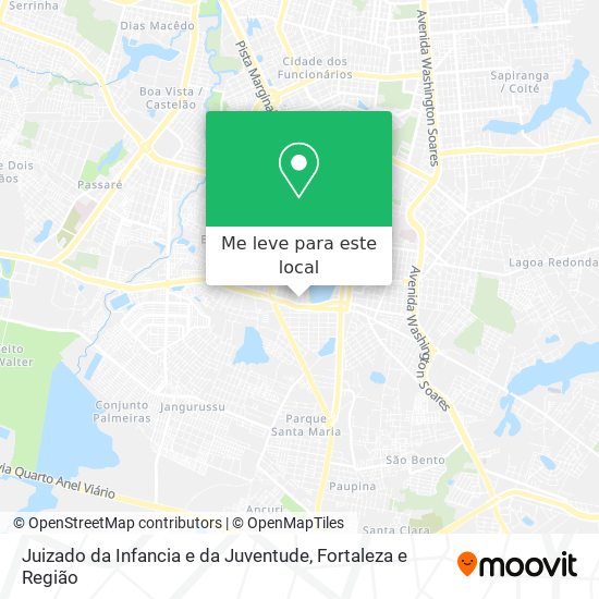 Juizado da Infancia e da Juventude mapa
