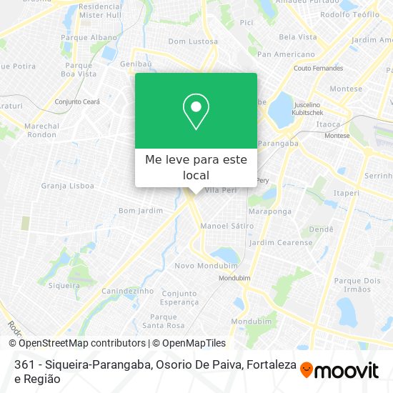 361 - Siqueira-Parangaba, Osorio De Paiva mapa