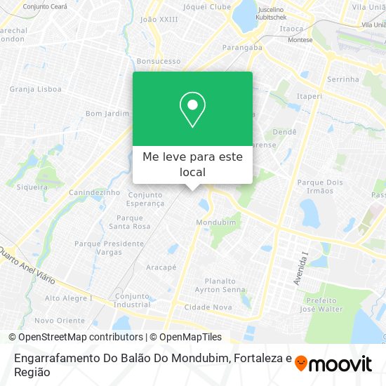 Engarrafamento Do Balão Do Mondubim mapa