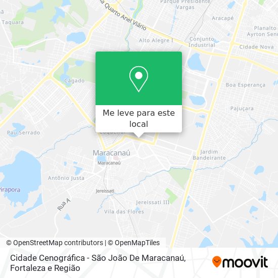 Cidade Cenográfica - São João De Maracanaú mapa
