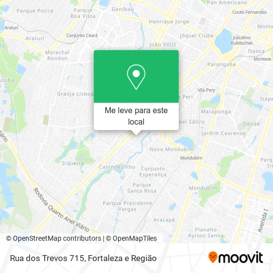 Rua dos Trevos 715 mapa
