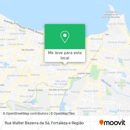 Rua Walter Bezerra de Sá mapa