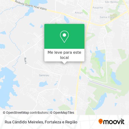 Rua Cândido Meireles mapa