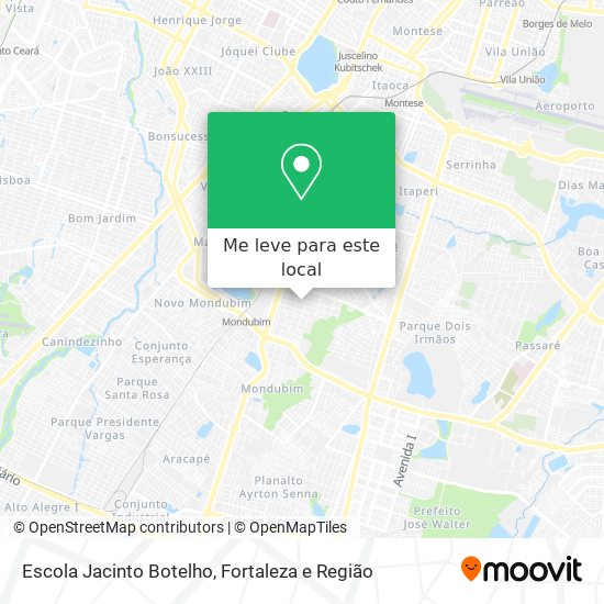 Escola Jacinto Botelho mapa