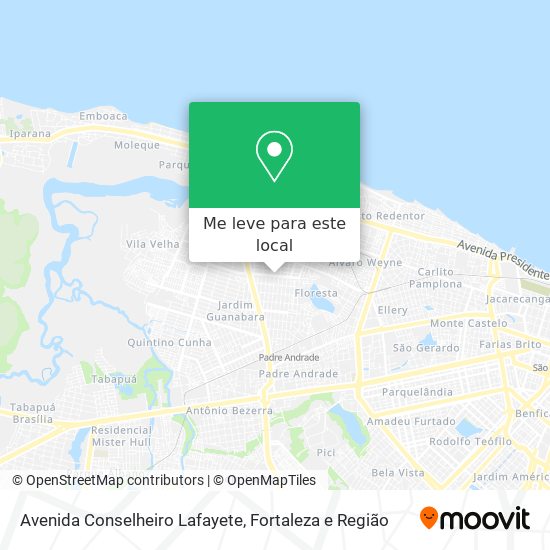 Avenida Conselheiro Lafayete mapa