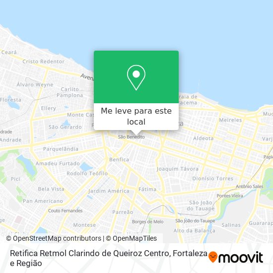 Retifica Retmol Clarindo de Queiroz Centro mapa