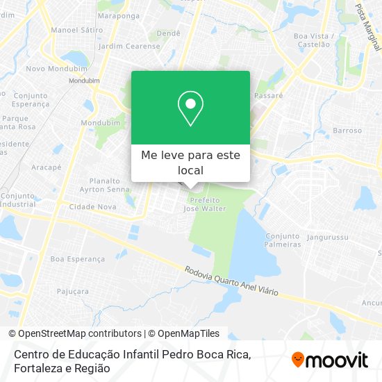 Centro de Educação Infantil Pedro Boca Rica mapa