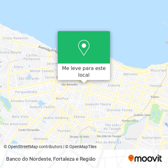 Banco do Nordeste mapa