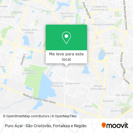 Puro Açaí - São Cristóvão mapa