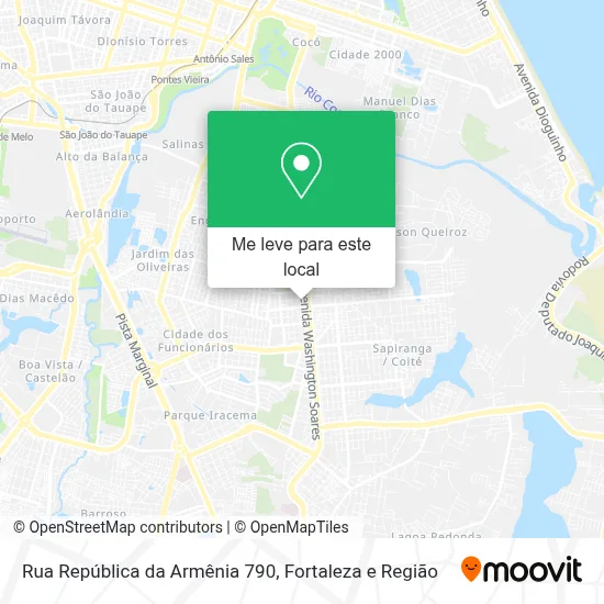 Rua República da Armênia 790 mapa