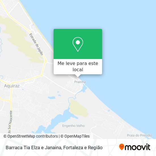 Barraca Tia Elza e Janaina mapa