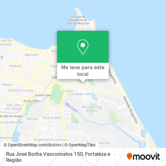 Rua José Borba Vasconcelos 150 mapa