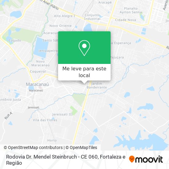 Rodovia Dr. Mendel Steinbruch - CE 060 mapa
