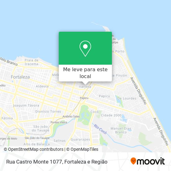 Rua Castro Monte 1077 mapa
