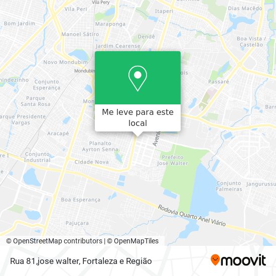 Rua 81,jose walter mapa