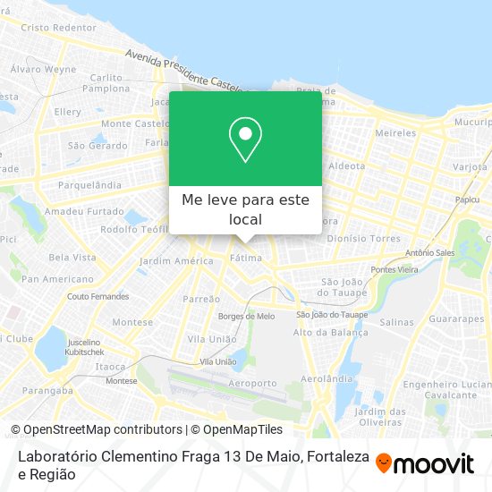Laboratório Clementino  Fraga 13 De Maio mapa