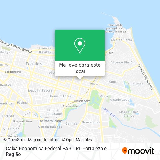 Caixa Econômica Federal PAB TRT mapa