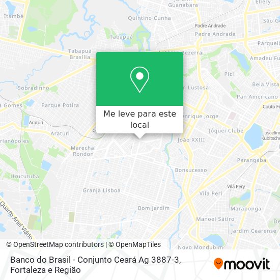 Banco do Brasil - Conjunto Ceará Ag 3887-3 mapa